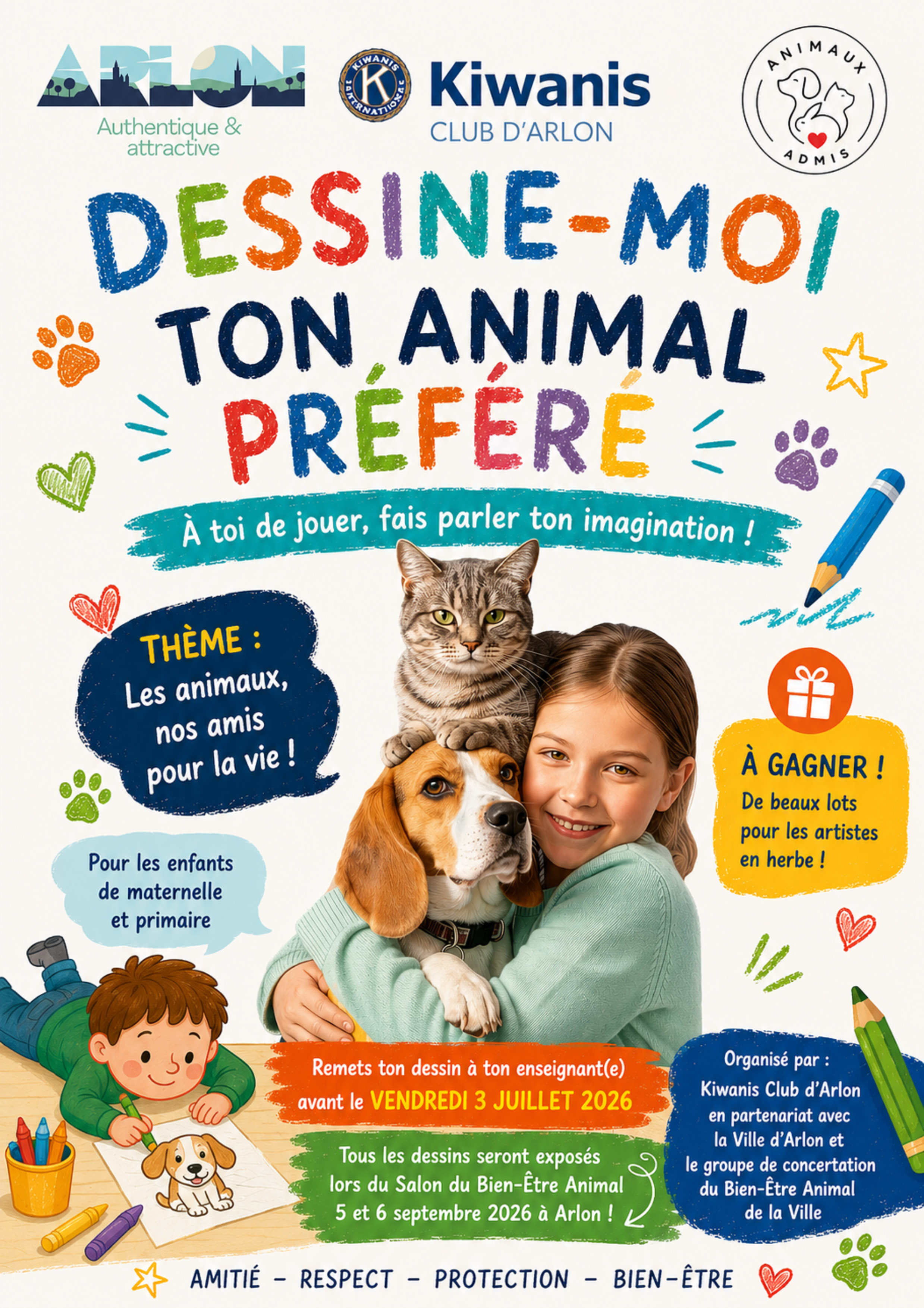 Affiche concours Dessine-moi ton animal préféré