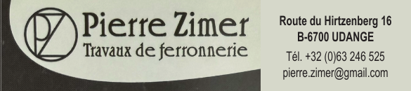 Pierre Zimer — Travaux de ferronnerie